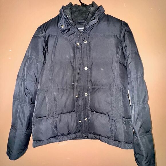 GAP Women's 3-1 Utility Down Puffer Full Zip Winter Coat Jacket Black - Medium - Picture 5 of 8